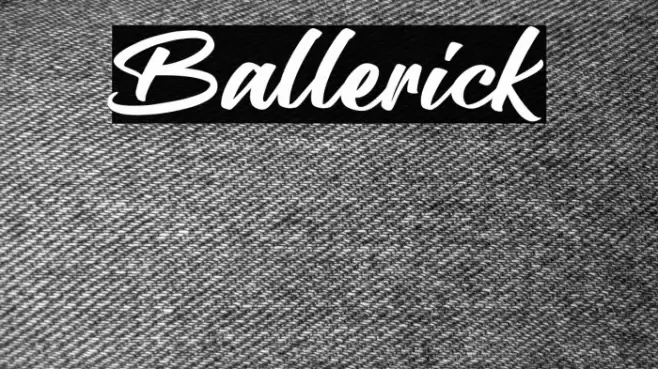 Ballerick Font examples