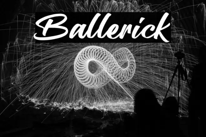 Ballerick Font examples
