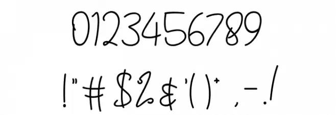 Ballerin Font OTHER CHARS