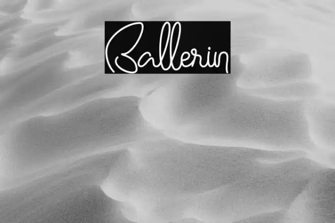 Ballerin Font examples