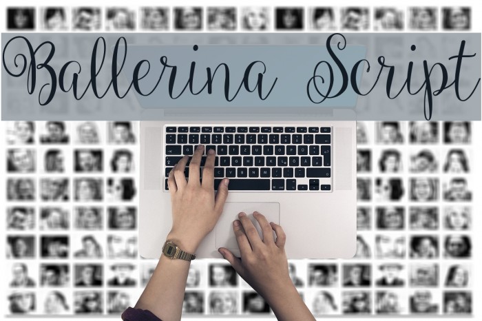 Ballerina Script Font examples