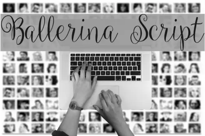 Ballerina Script Font examples