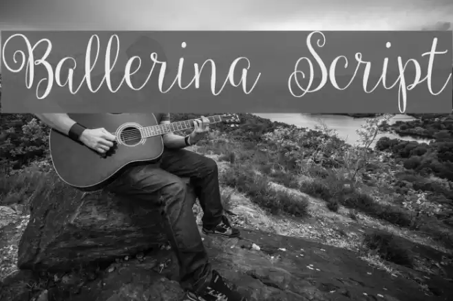 Ballerina Script Font examples