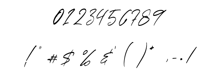 Ballerina Font OTHER CHARS