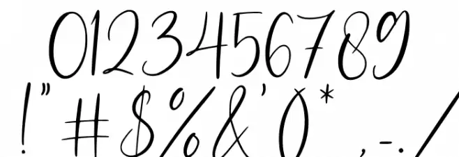 Ballerina Font OTHER CHARS