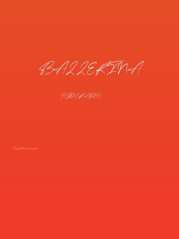 Ballerina Poster