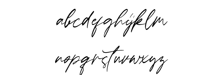 Ballerina Font LOWERCASE