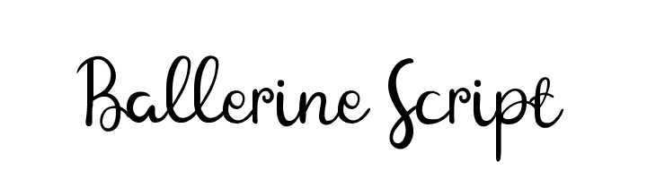 Ballerine Script  Free Fonts Download