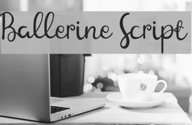 Ballerine Script Font examples