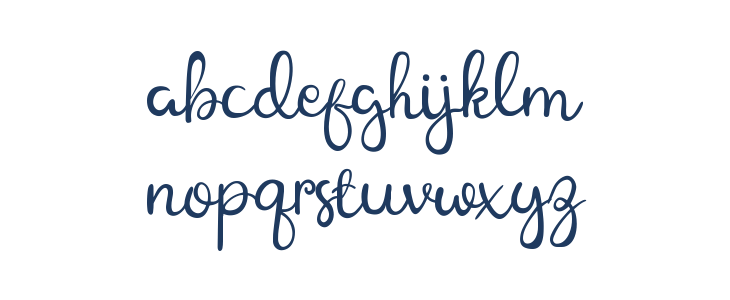 Ballerine Script Lowercase