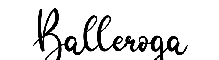 Balleroga  font caratteri gratis