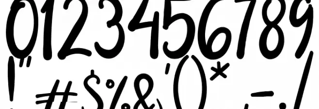 Balleroga Font OTHER CHARS