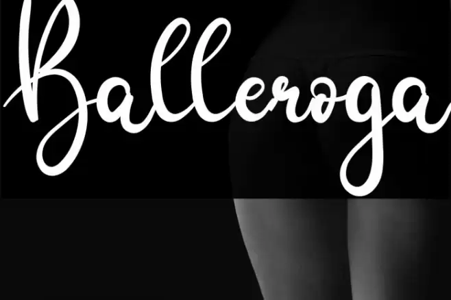 Balleroga Font examples