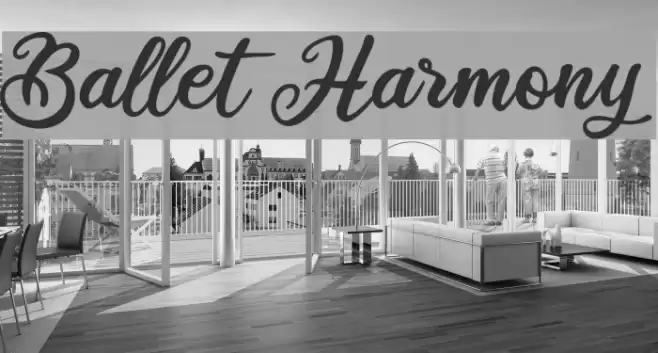 Ballet Harmony Font examples