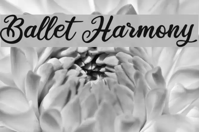 Ballet Harmony Font examples