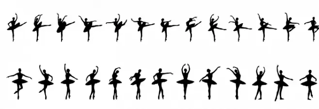 Ballet Caratteri MAIUSCOLE