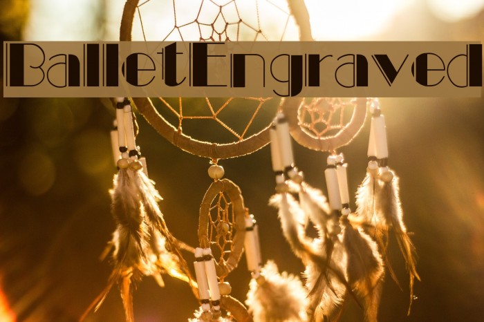 BalletEngraved Font examples