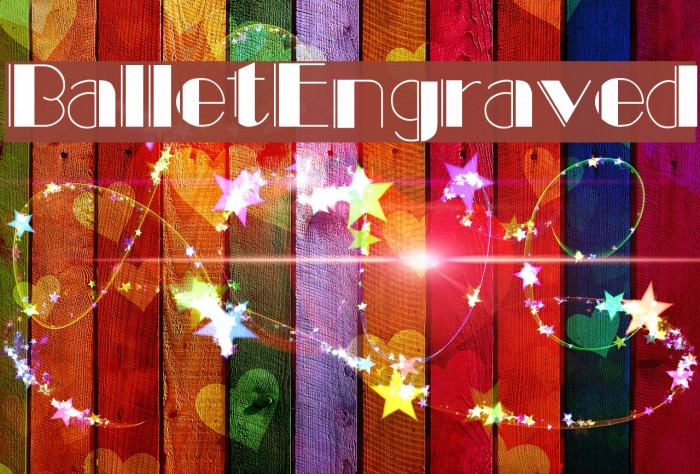 BalletEngraved Font examples