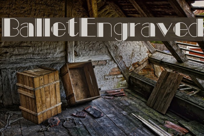 BalletEngraved Font examples