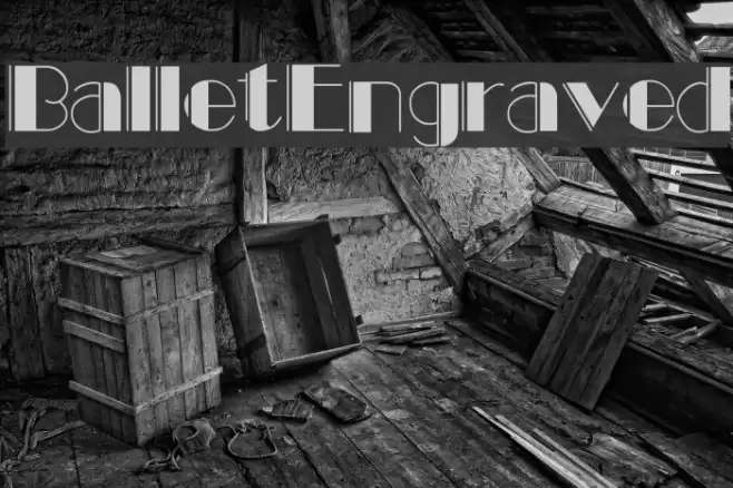 BalletEngraved Шрифта examples