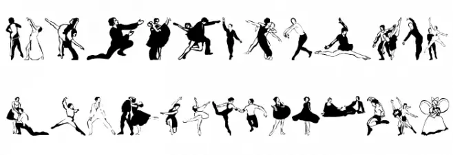 BalletSketches Schriftart Groß