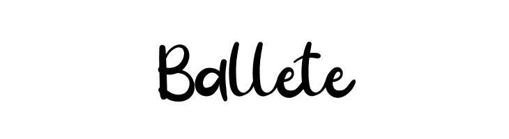 Ballete  नि: शुल्क फ़ॉन्ट्स डाउनलोड