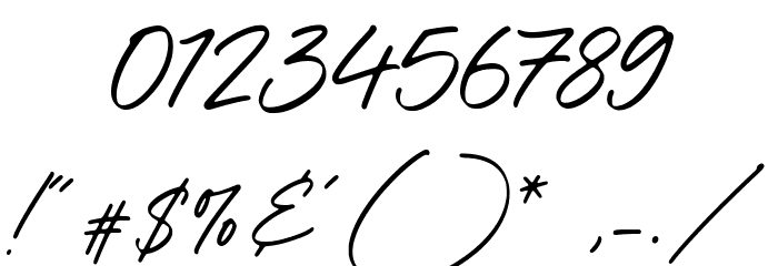 Balletica Font OTHER CHARS