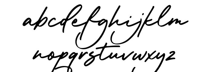 Balletica Font LOWERCASE