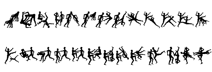 BalletliAbsurdo Font LOWERCASE
