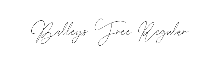 Balleys Free Regular  フリーフォントのダウンロード