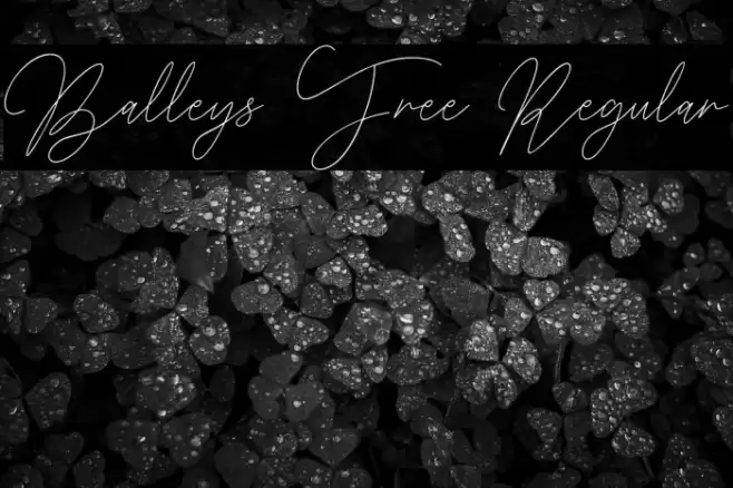 Balleys Free Regular Font examples