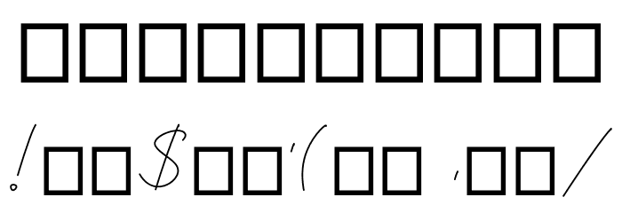 Ballifornia Signature Regular Personal-Use-only Font OTHER CHARS