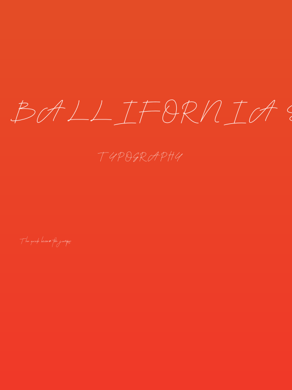 Ballifornia Signature Regular Personal-Use-only Poster