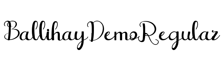 BallihayDemo-Regular  नि: शुल्क फ़ॉन्ट्स डाउनलोड