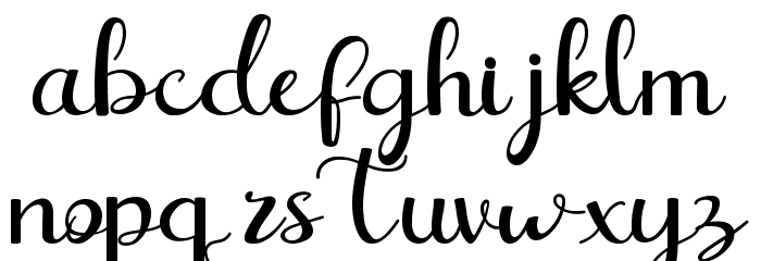 BallihayDemo-Regular Font LOWERCASE