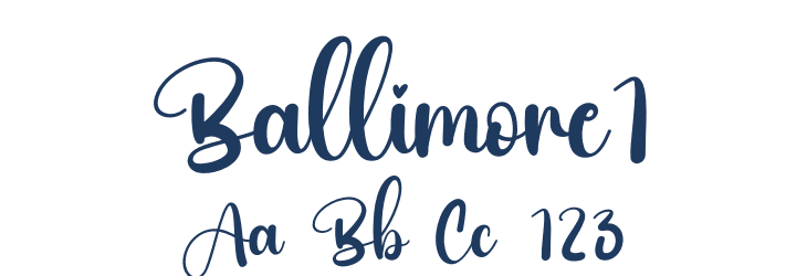 Ballimore1 Font Preview