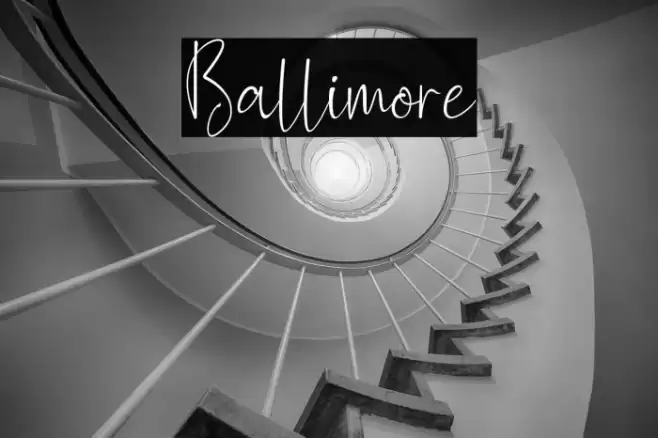Ballimore Font examples