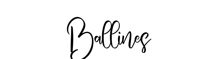 Ballines  font caratteri gratis