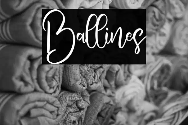 Ballines Font examples