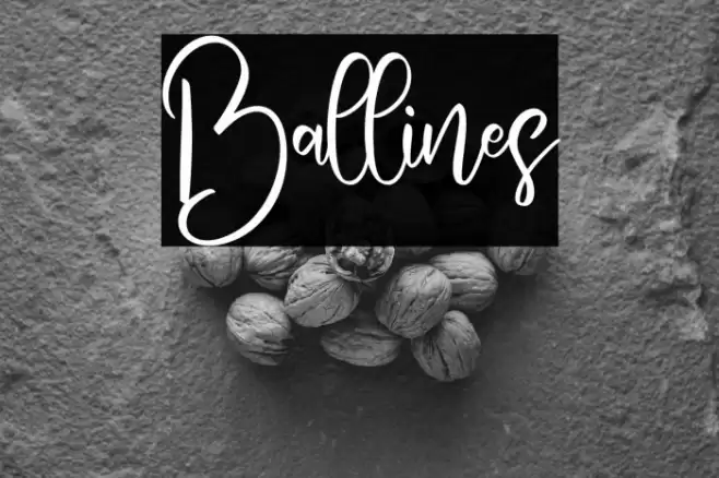 Ballines Font examples