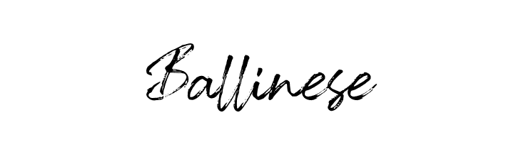 Ballinese  Frei Schriftart Herunterladen