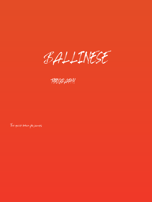 Ballinese Poster