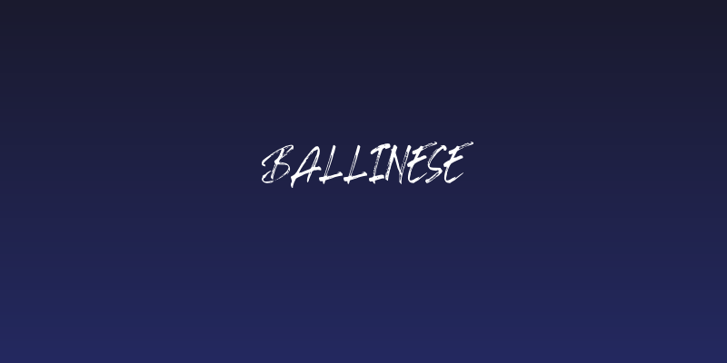Ballinese Social Header