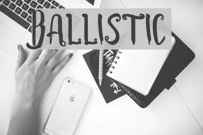 Ballistic Font examples