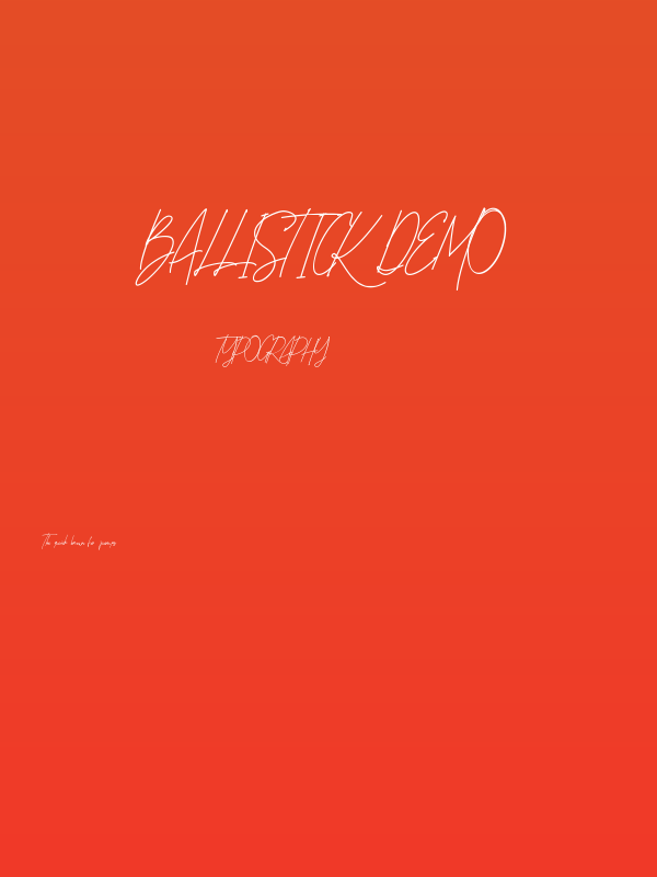 Ballistick Demo Poster
