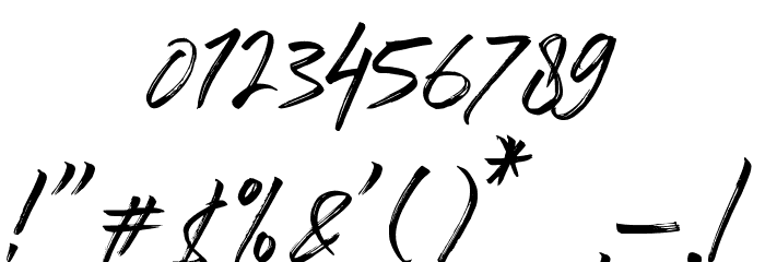 Ballistick Font OTHER CHARS