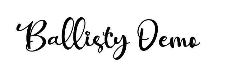 Ballisty Demo  font caratteri gratis