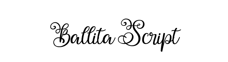 Ballita Script  Frei Schriftart Herunterladen