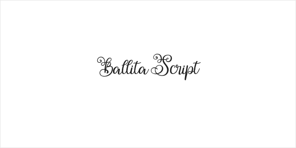Ballita Script Logo