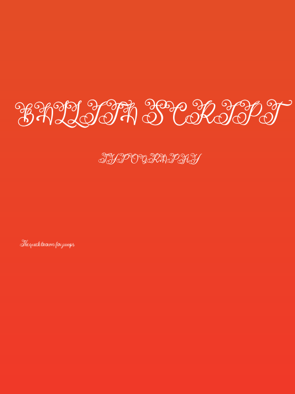 Ballita Script Poster